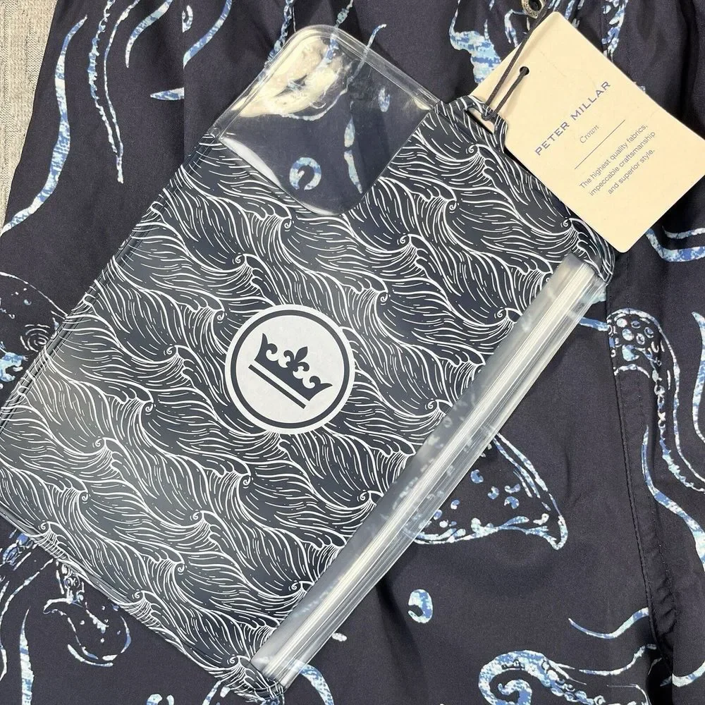 Peter Millar seaside‎ Octobatic Swim Trucks Men's shorts (S) new with tags navy
